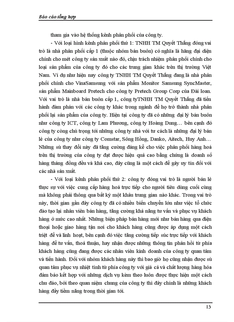 image for page Báo cáo thực tập Công ty TNHH TM Quyết Thắng