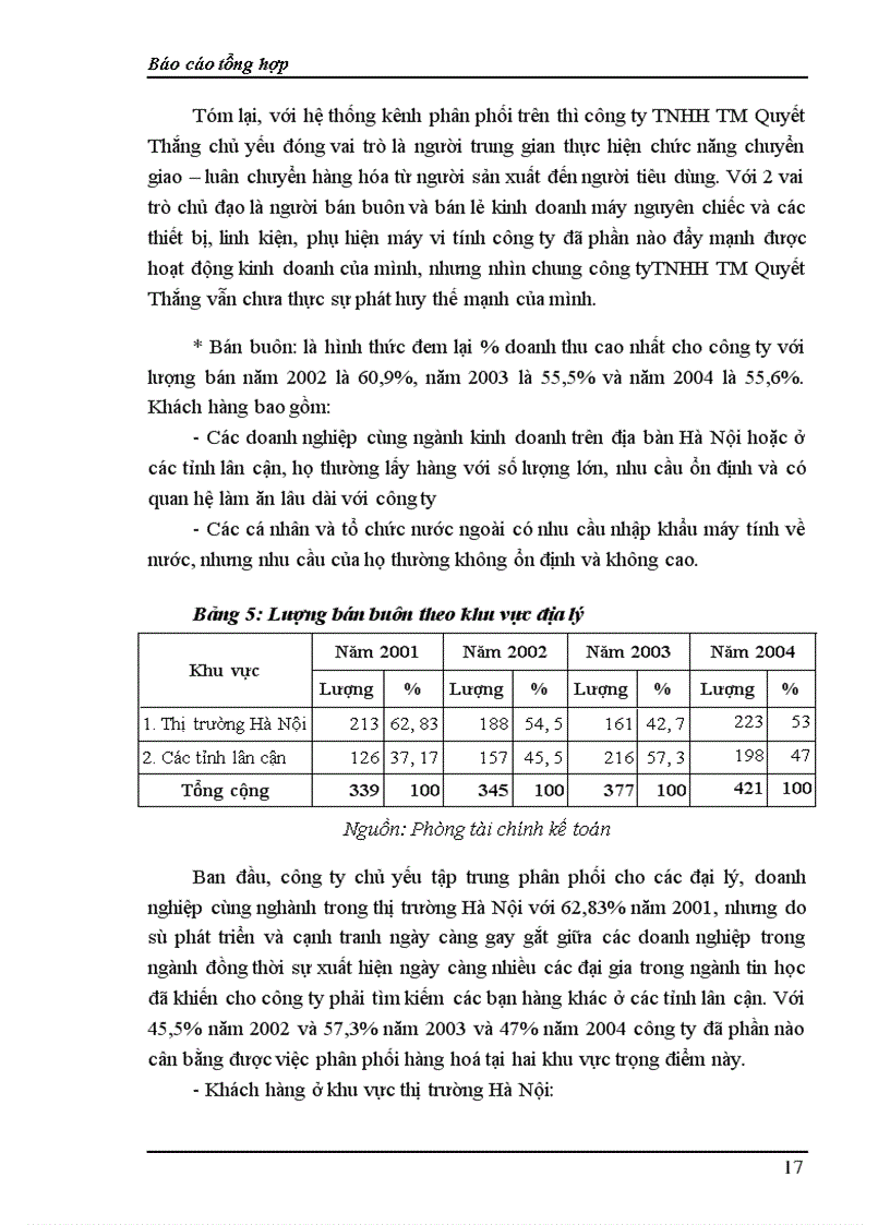image for page Báo cáo thực tập Công ty TNHH TM Quyết Thắng