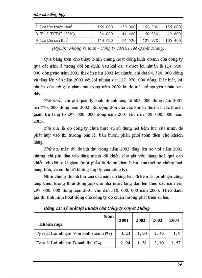 image for page Báo cáo thực tập Công ty TNHH TM Quyết Thắng
