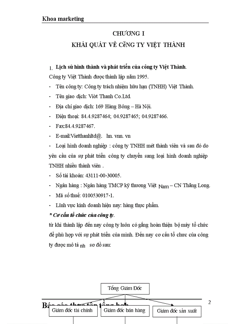 image for page Báo cáo thực tập TNHH Việt Thành