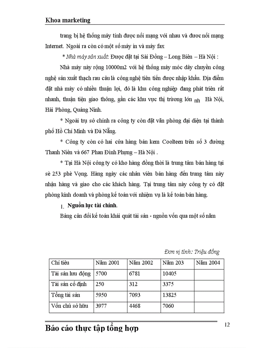 image for page Báo cáo thực tập TNHH Việt Thành