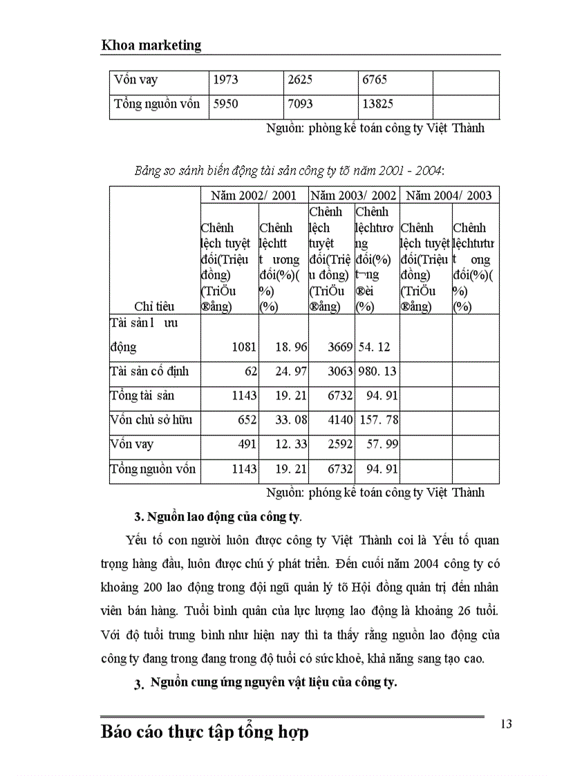 image for page Báo cáo thực tập TNHH Việt Thành