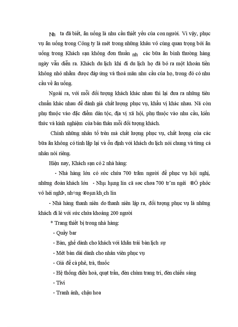 image for page Báo cáo thực tập tại Công ty khách sạn và du lịch Công đoàn Hà Nội