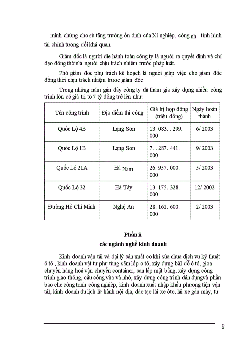 image for page Báo cáo Công ty Vật tư kỹ thuật vận tảI ô tô