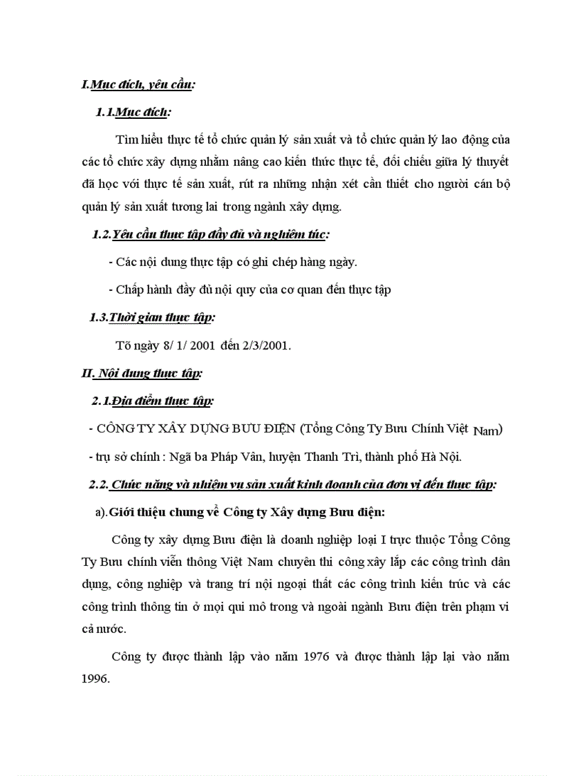 image for page Báo cáo thực tập về công ty xây dựng bưu điện (Tổng Công Ty Bưu Chính Việt Nam)