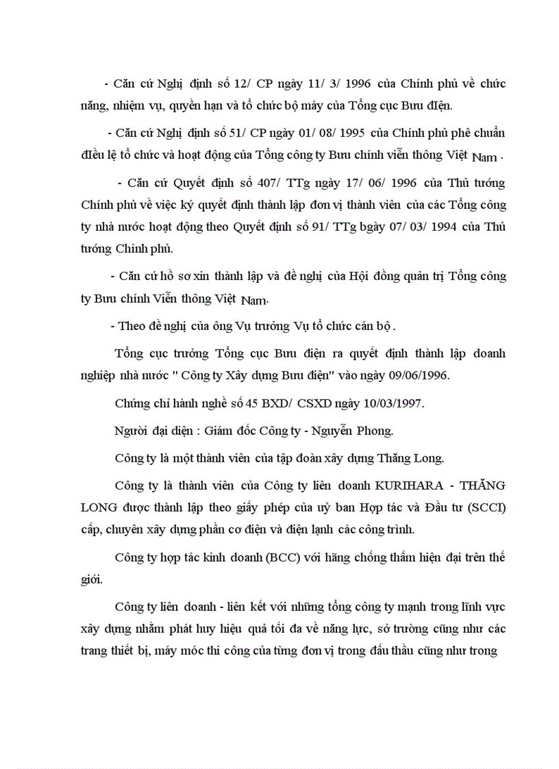 image for page Báo cáo thực tập về công ty xây dựng bưu điện (Tổng Công Ty Bưu Chính Việt Nam)