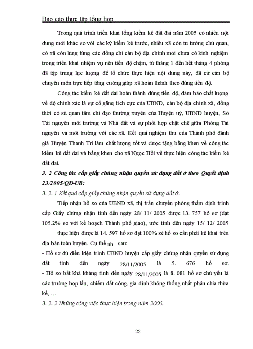 image for page Thực tập tổng hợp về Phòng Tài nguyên và môi trường huyện Thanh Trì.