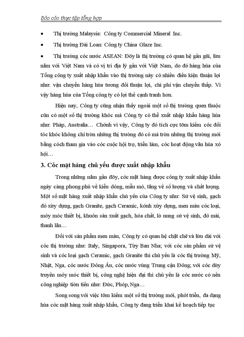 image for page Báo cáo về CÔNG TY KINH DOANH XUẤT NHẬP KHẨU - VIGLACERA