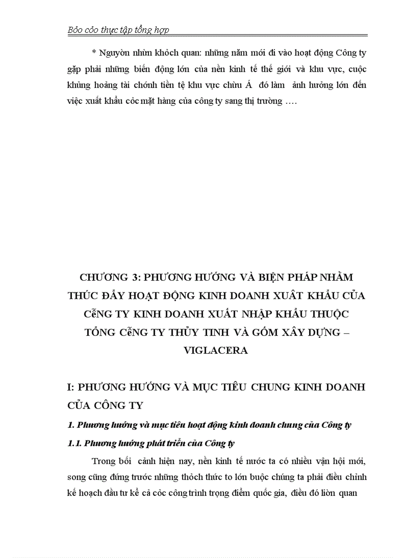 image for page Báo cáo về CÔNG TY KINH DOANH XUẤT NHẬP KHẨU - VIGLACERA