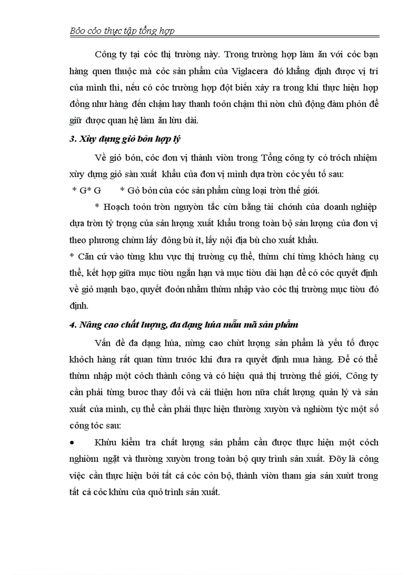 image for page Báo cáo về CÔNG TY KINH DOANH XUẤT NHẬP KHẨU - VIGLACERA