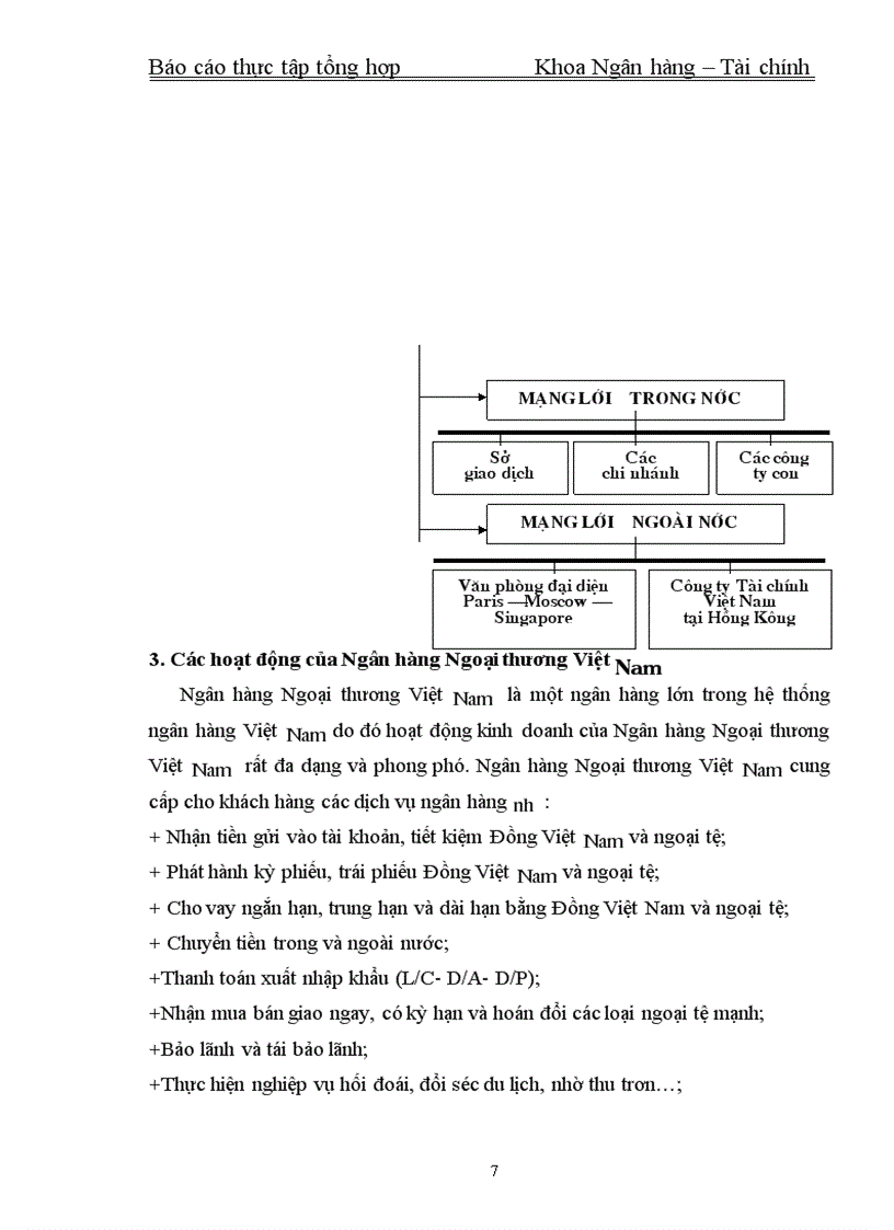 image for page Thực tập tổng hợp Khoa Ngân hàng – Tài chính về Ngân hàng Ngoại thương Việt Nam
