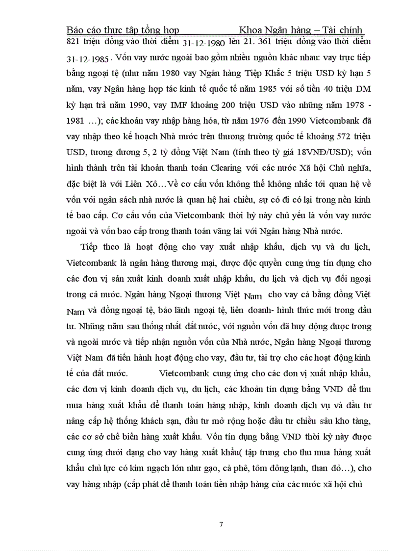 image for page Thực tập tổng hợp Khoa Ngân hàng – Tài chính về Ngân hàng Ngoại thương Việt Nam