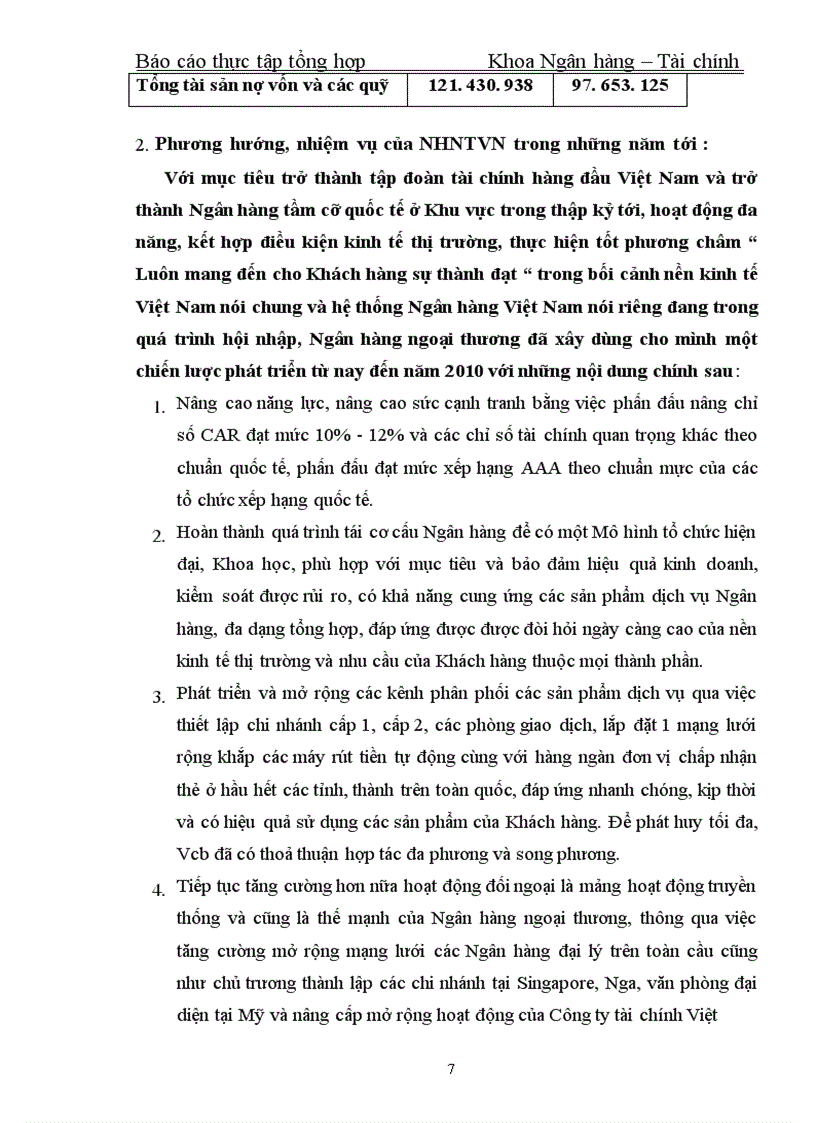 image for page Thực tập tổng hợp Khoa Ngân hàng – Tài chính về Ngân hàng Ngoại thương Việt Nam
