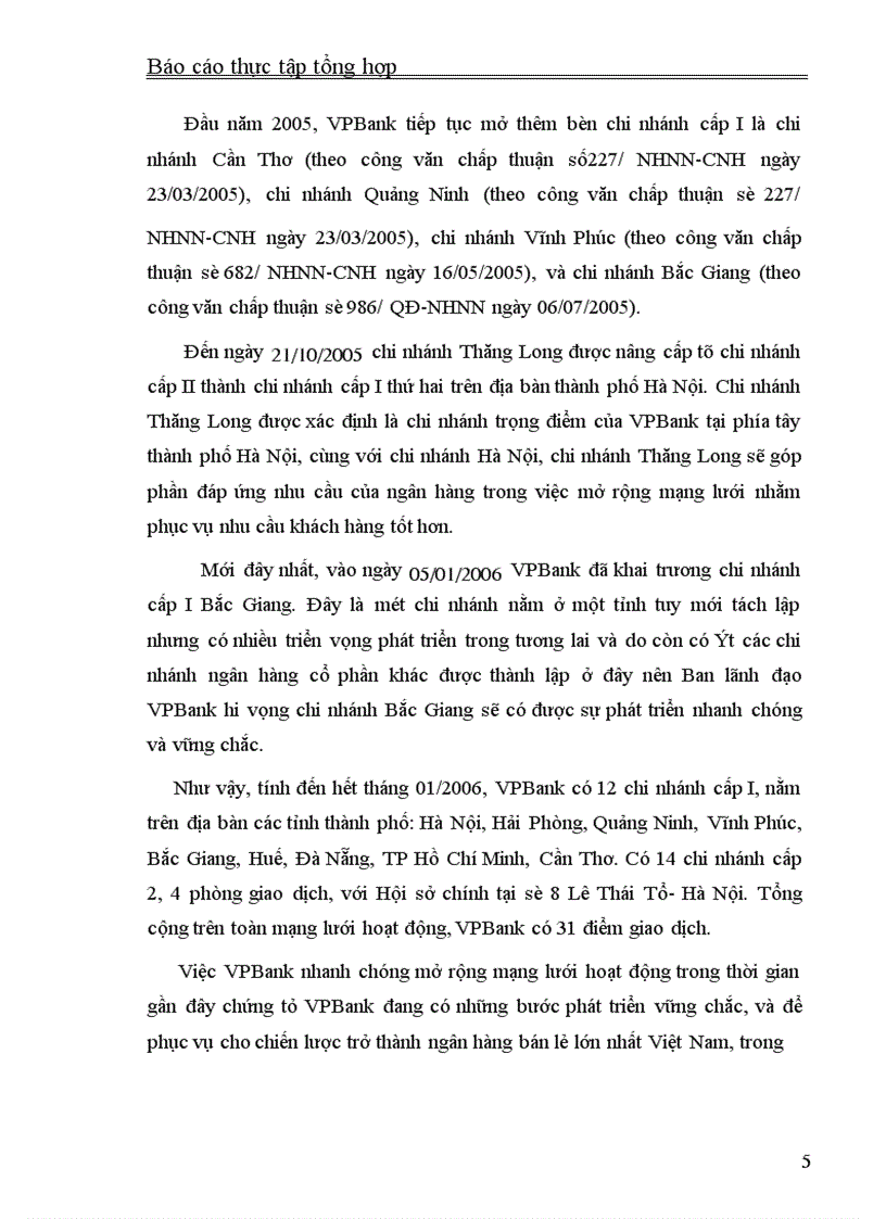 image for page Thực tập tổng hợp về VPBank