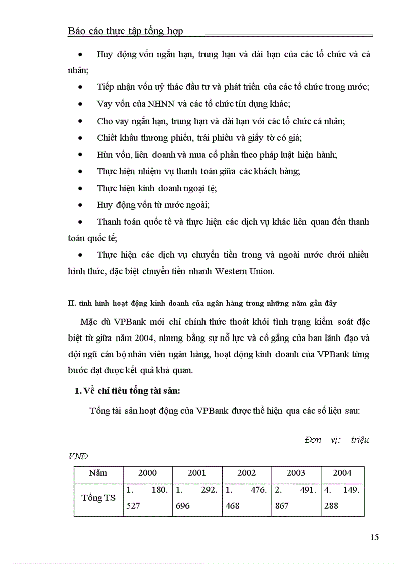 image for page Thực tập tổng hợp về VPBank
