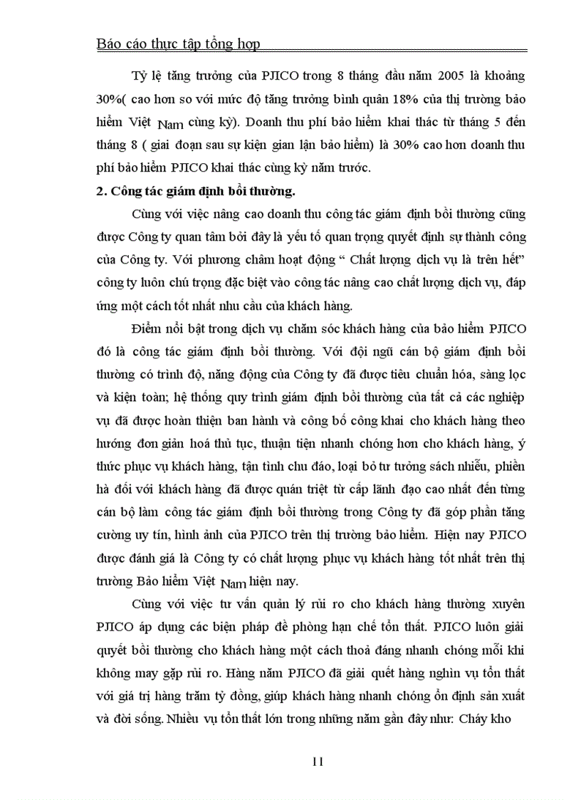 image for page Thực tập tổng hợp về công ty bảo hiểm petrolimex( pjico)