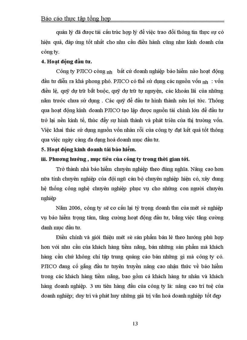 image for page Thực tập tổng hợp về công ty bảo hiểm petrolimex( pjico)