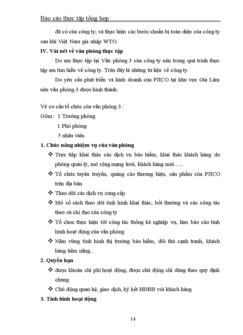 image for page Thực tập tổng hợp về công ty bảo hiểm petrolimex( pjico)