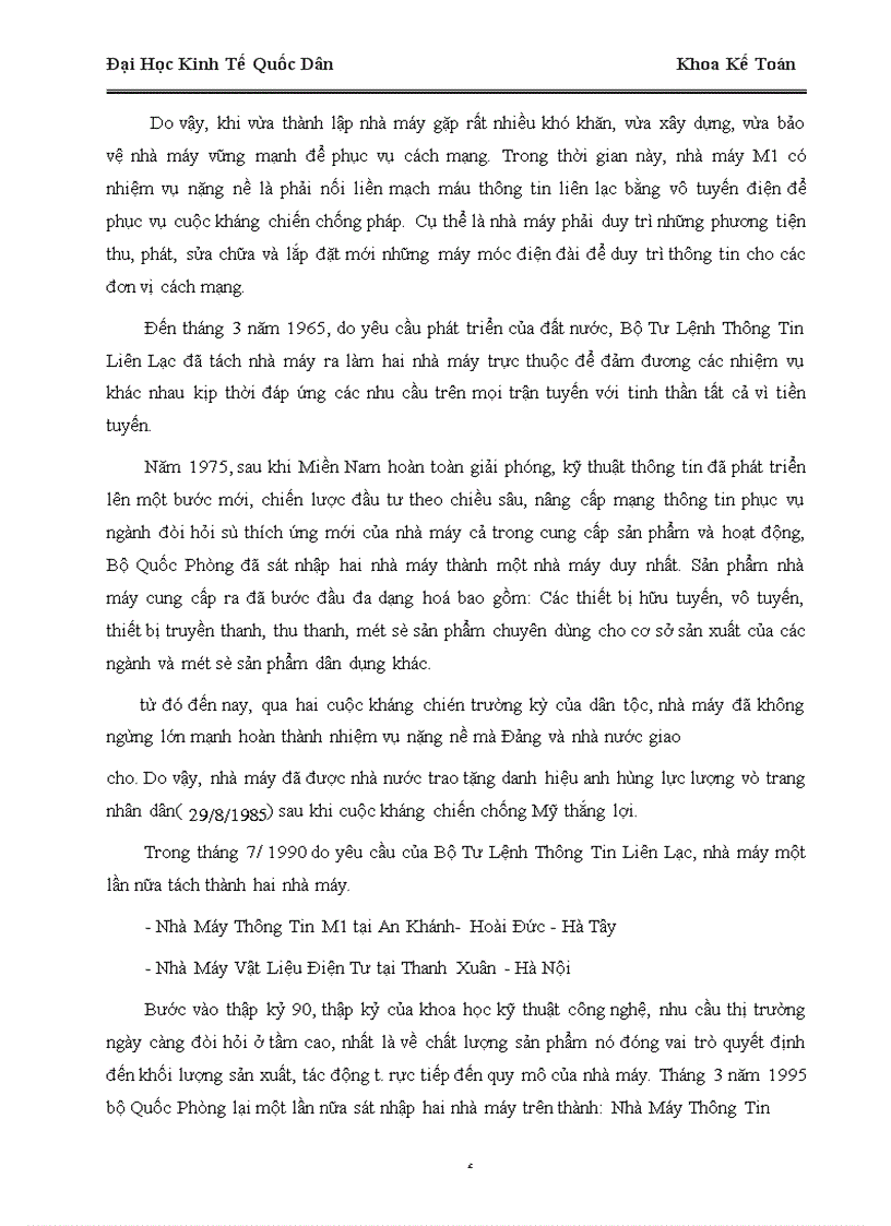 image for page Báo cáo về về Nhà Máy Thông Tin M1