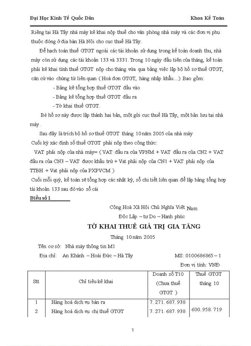 image for page Báo cáo về về Nhà Máy Thông Tin M1