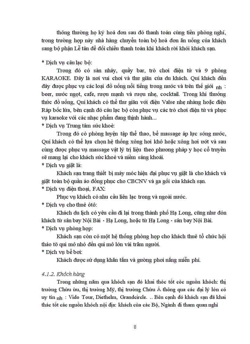 image for page Báo cáo về khách sạn Heritage Hạ Long