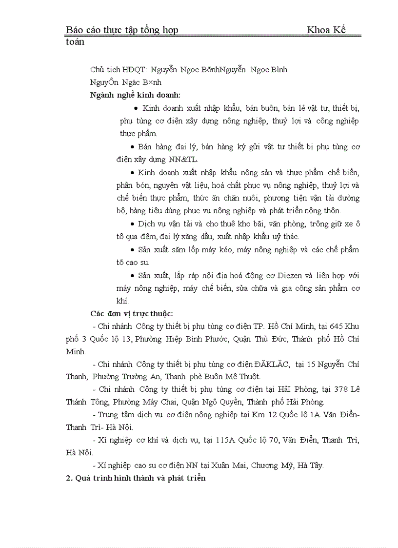 image for page Thực tập tổng hợp Khoa Kế toán về Công ty cổ phần thiết bị phụ tùng cơ điện