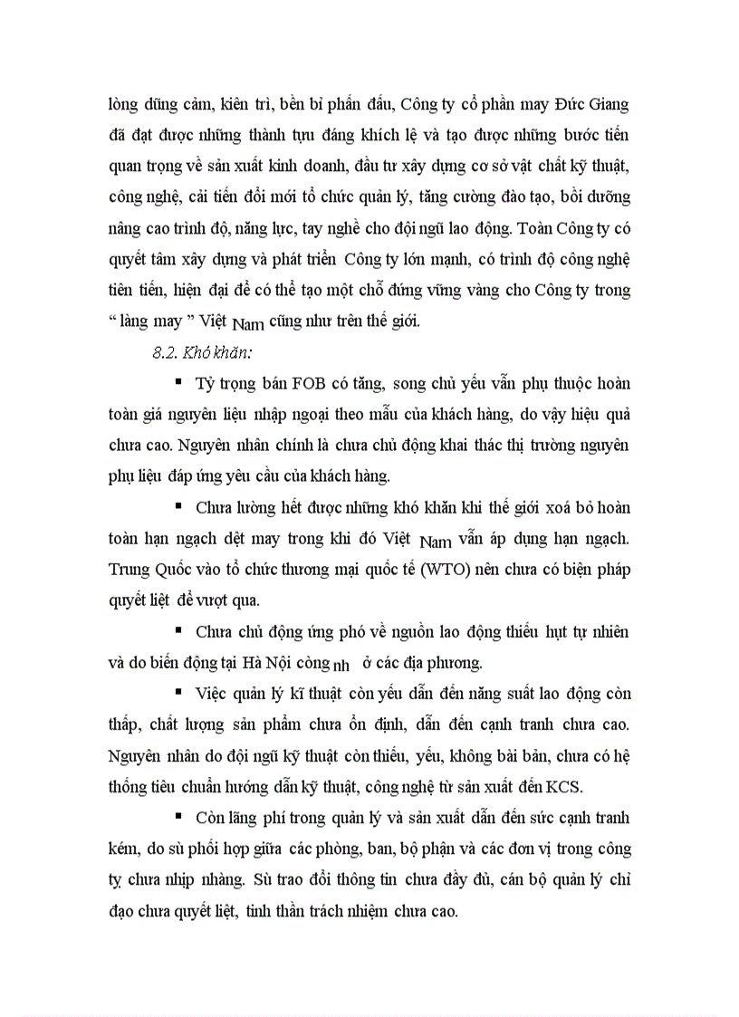 image for page Báo cáo về Công ty cổ phần may Đức Giang