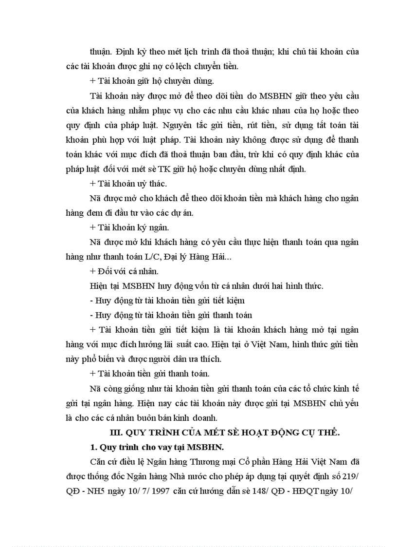 image for page Báo cáo thực tập về chi nhánh Ngân hàng thương mại cổ phần hàng hải Hà Nội.