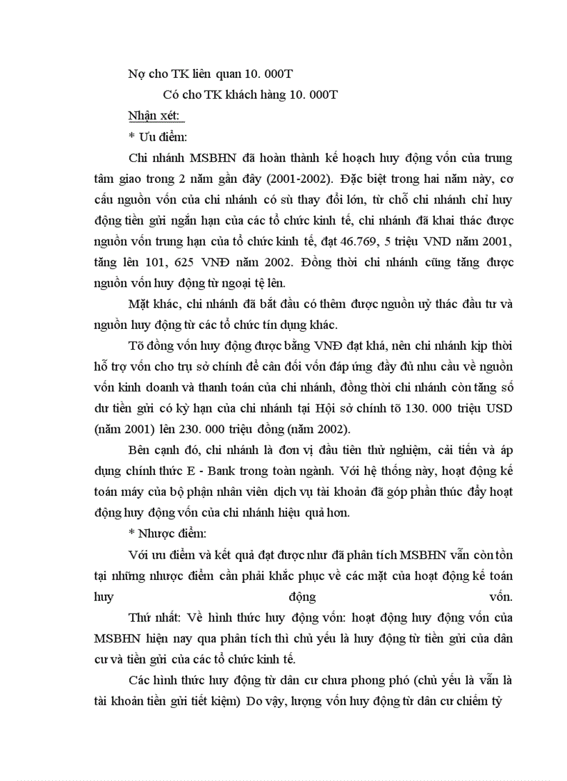 image for page Báo cáo thực tập về chi nhánh Ngân hàng thương mại cổ phần hàng hải Hà Nội.