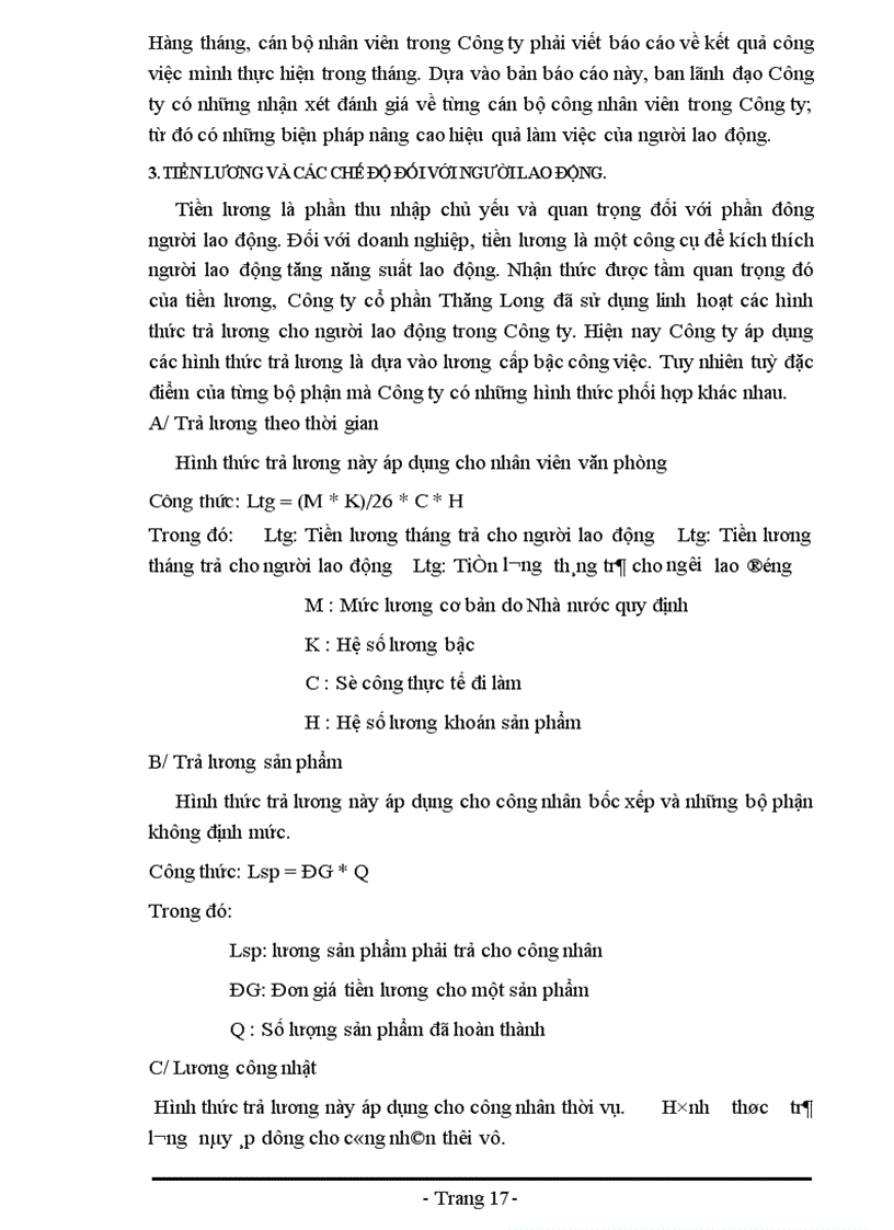 image for page Báo cáo về Công ty cổ phần Thăng Long