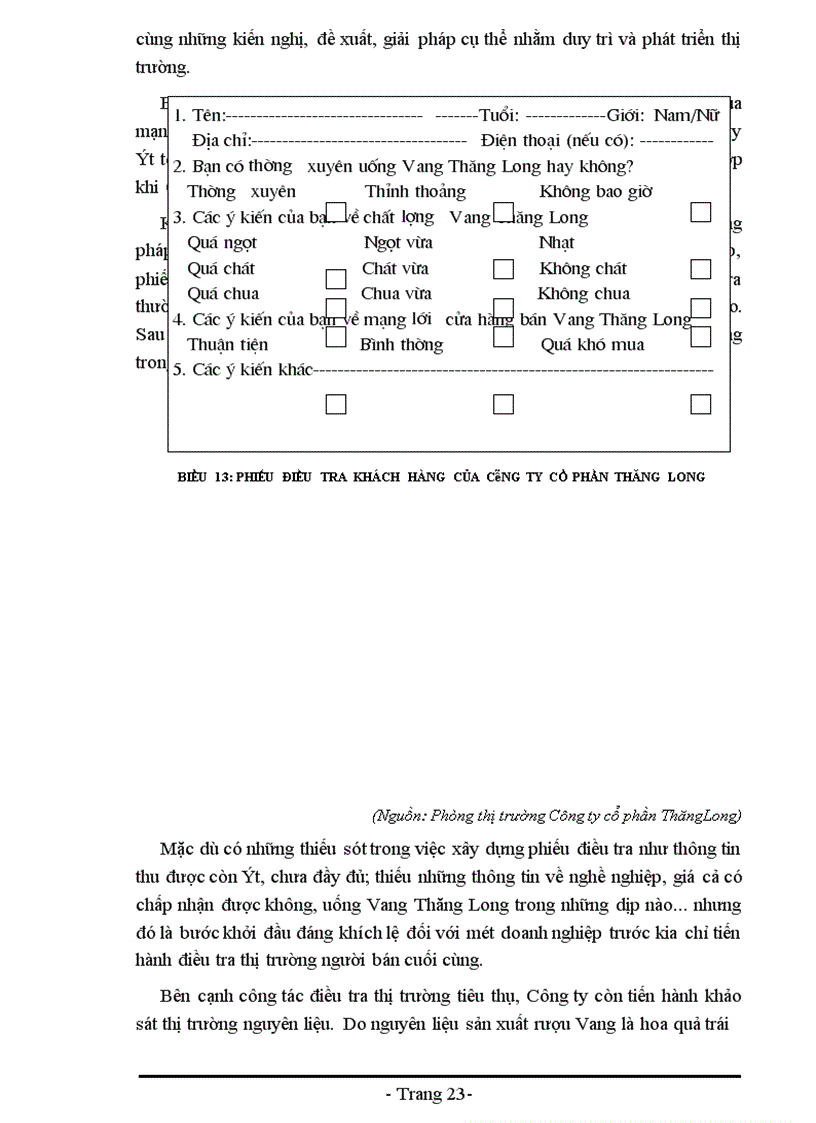 image for page Báo cáo về Công ty cổ phần Thăng Long