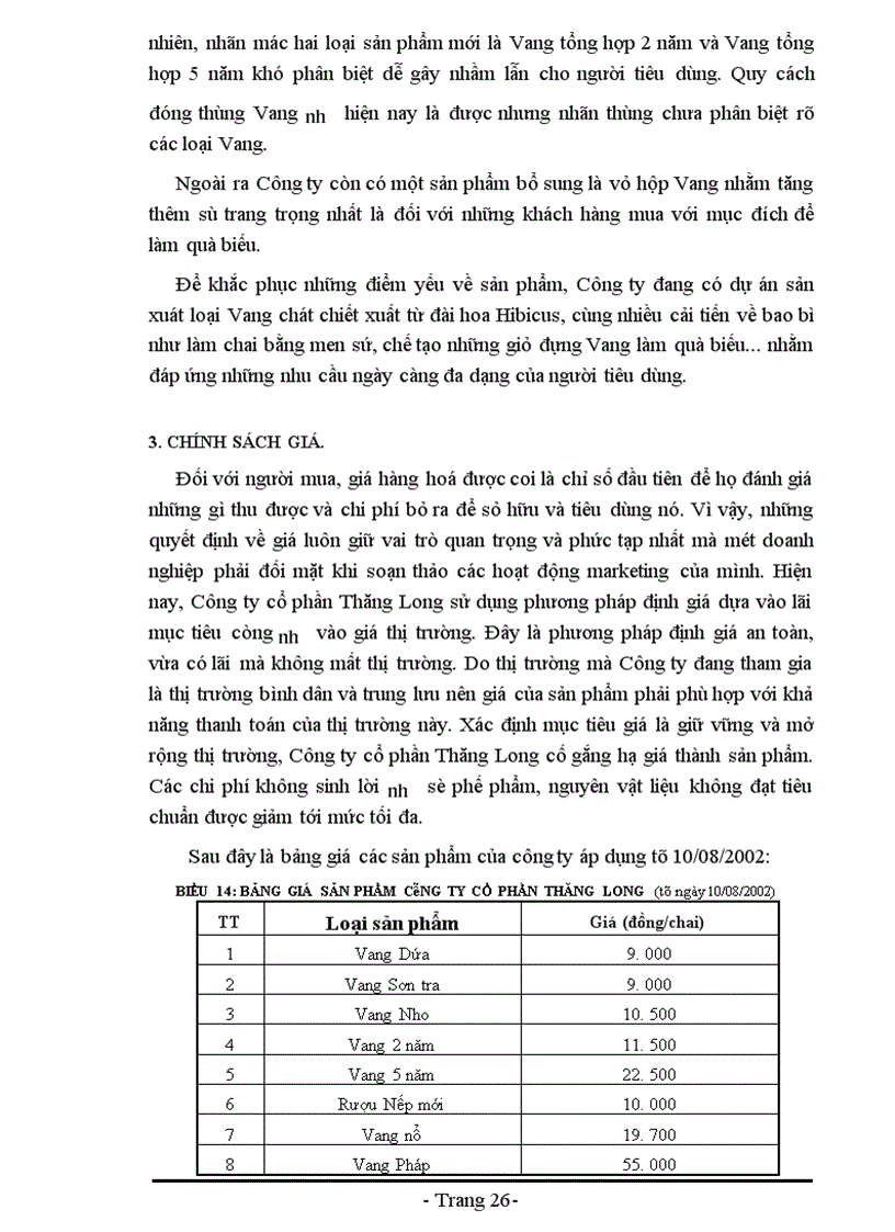 image for page Báo cáo về Công ty cổ phần Thăng Long