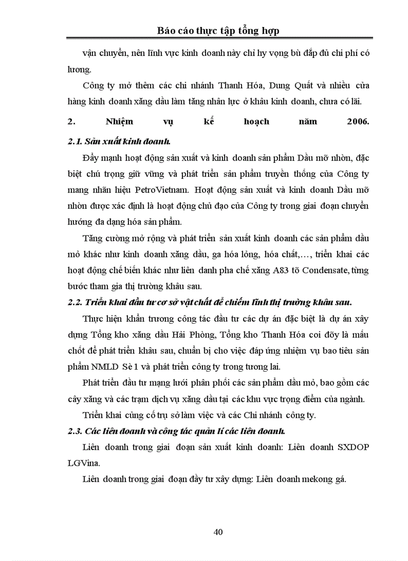 image for page Thực tập tổng hợp về xí nghiệp xăng dầu – dầu khí Hà Nội