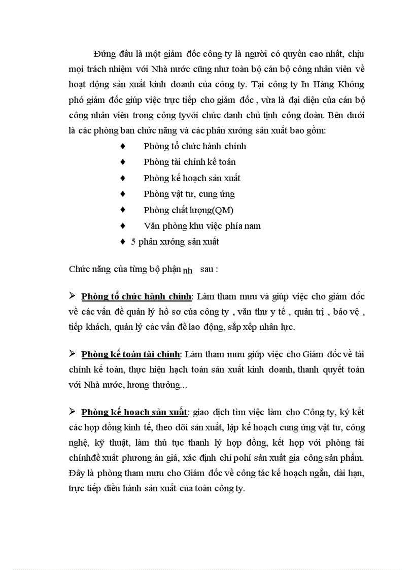 Báo cáo thực tập tại công ty In Hàng Không.