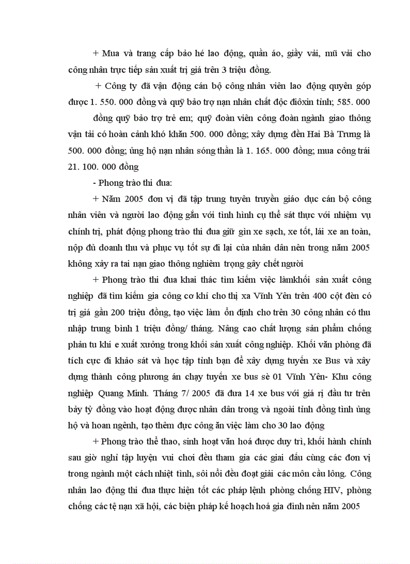 image for page Báo cáo tổng hợp Công ty Cổ phần vận tải ô tô Vĩnh Phúc