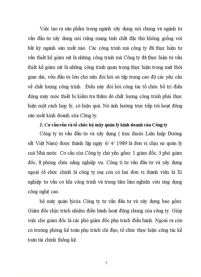 image for page Báo cáo tổng hợp tình hình quản lý kinh doanh tại Công ty tư vấn đầu tư xây dựng