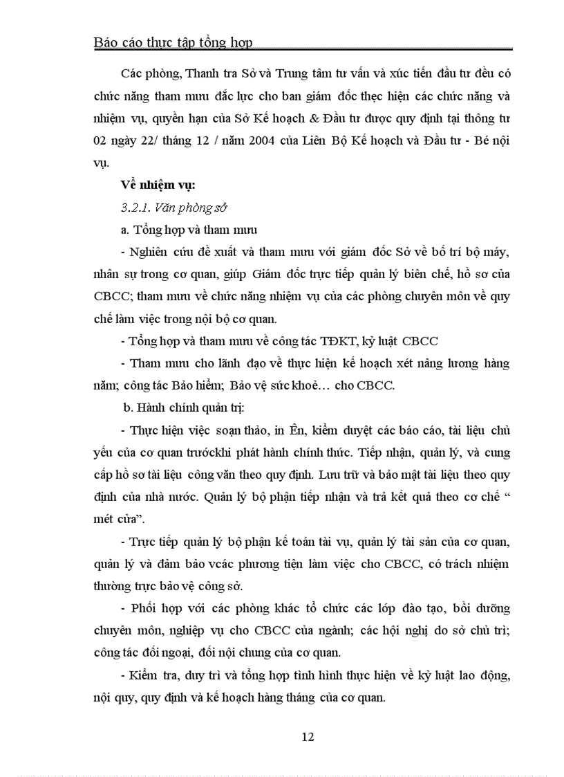 image for page Báo cáo thực tập tổng hợp về chức năng, nhiệm vụ của sở Kế hoạch và Đầu tư