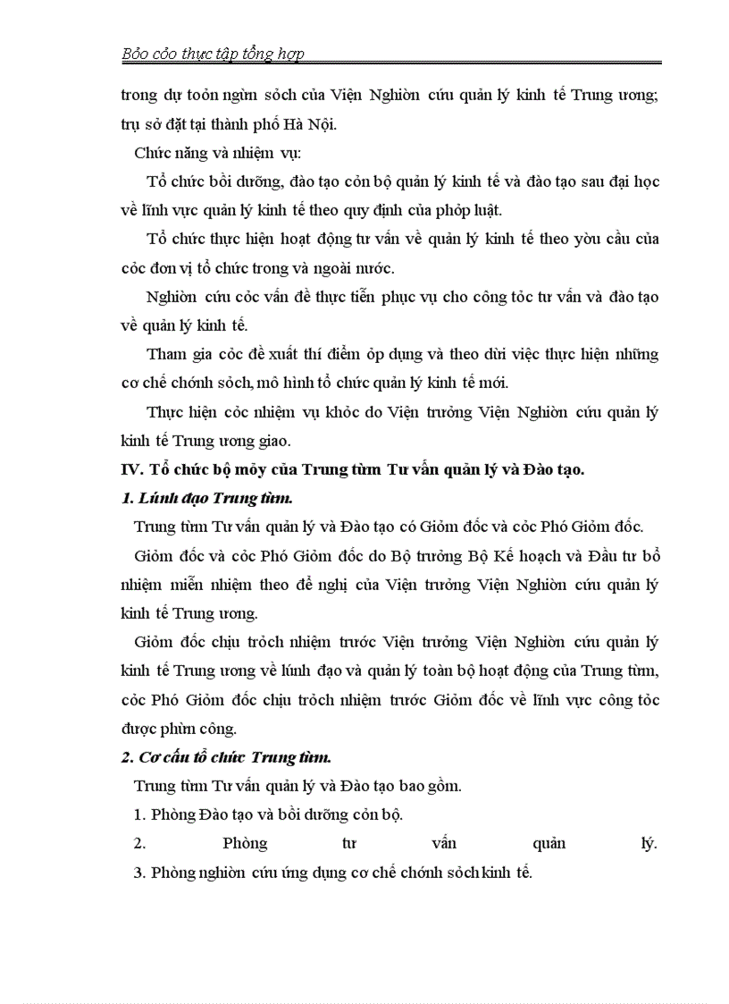 image for page Báo cáo thực tập tổng hợp tại Viện Nghiên cứu Quản lý kinh tế Trung ương