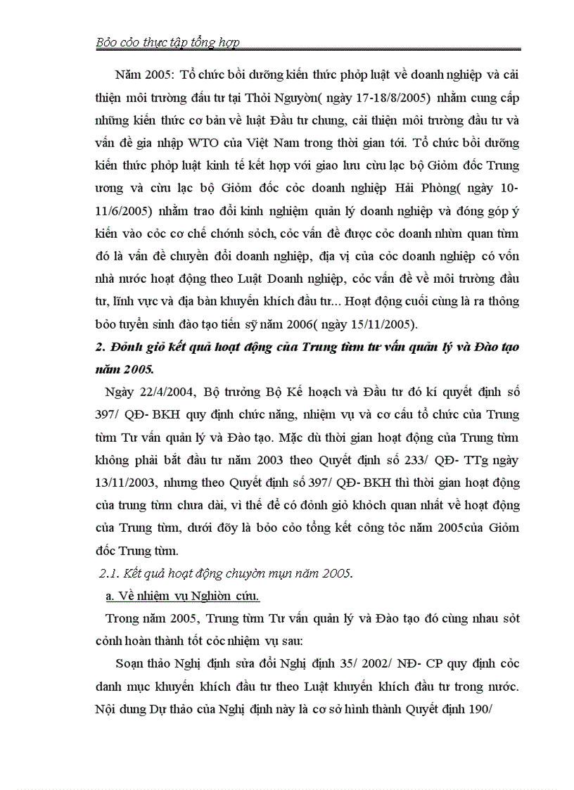 image for page Báo cáo thực tập tổng hợp tại Viện Nghiên cứu Quản lý kinh tế Trung ương