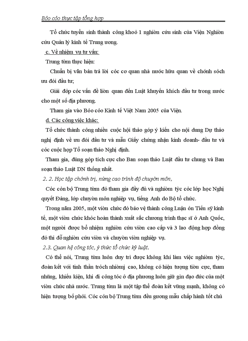 image for page Báo cáo thực tập tổng hợp tại Viện Nghiên cứu Quản lý kinh tế Trung ương