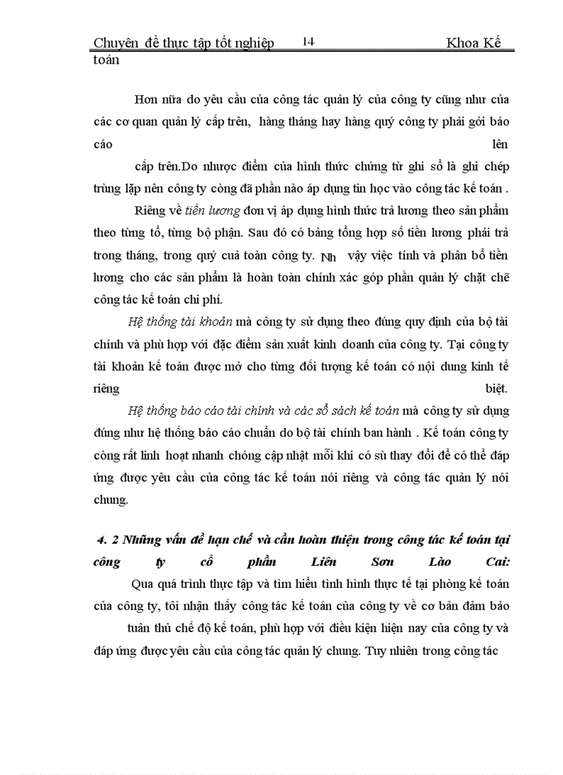 image for page Báo cáo về Công ty Cổ Phần Liên Sơn Lào Cai