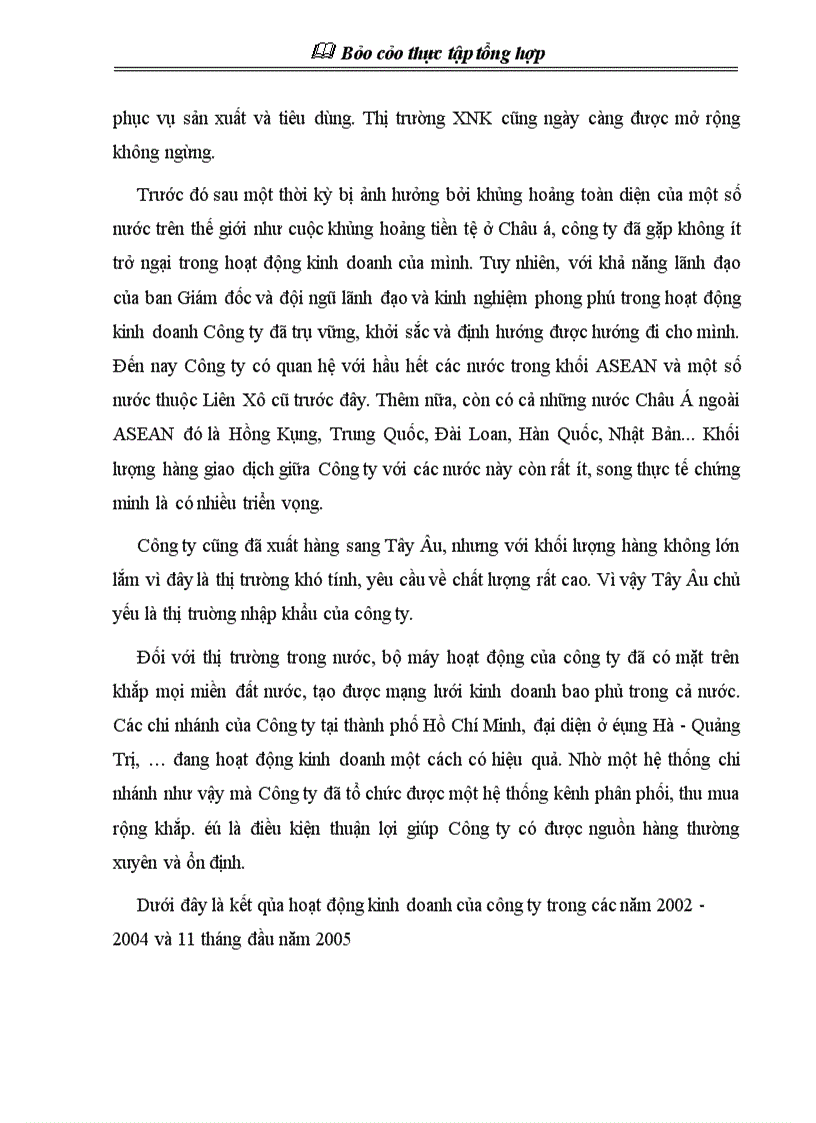 image for page Báo cáo thực tập tổng hợp về Công ty cổ phần xuất nhập khẩu và hợp tác đầu tư Vilexim