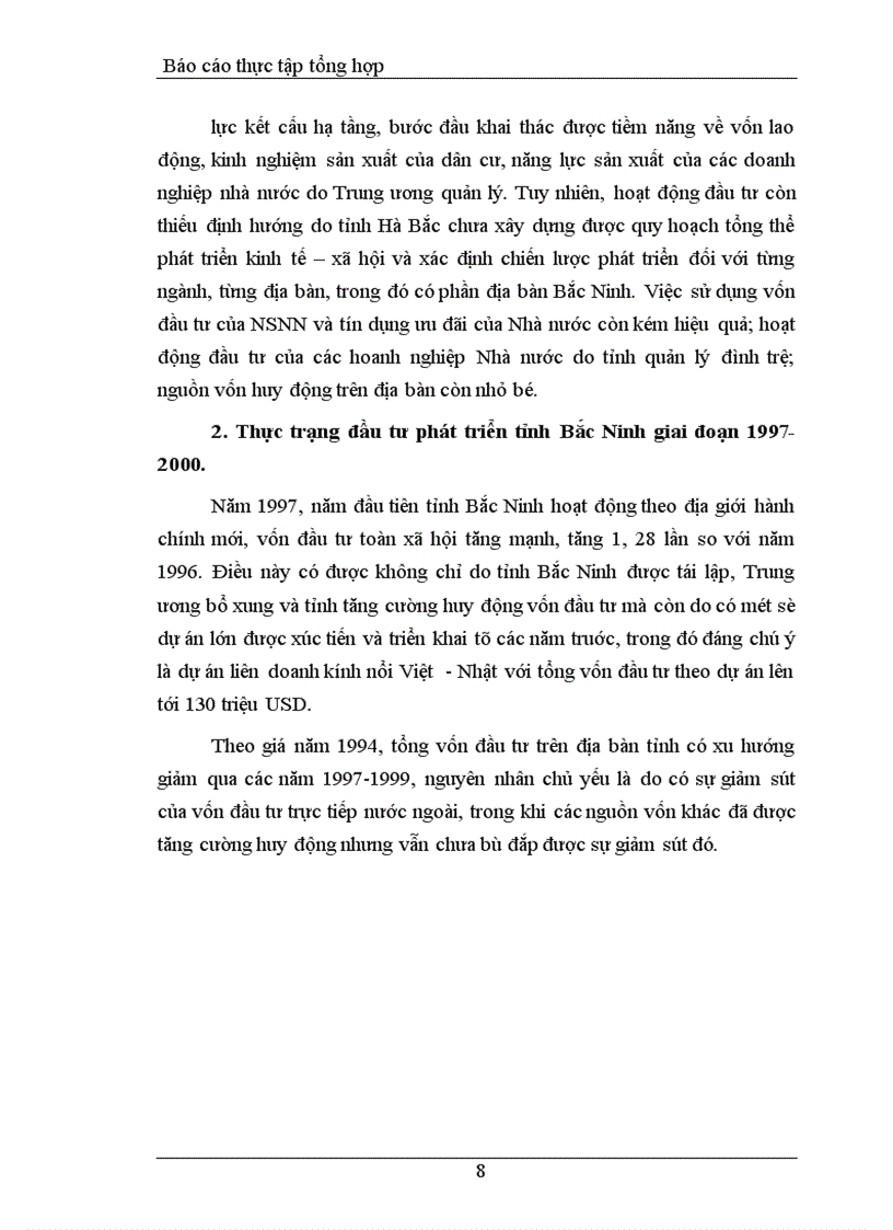 image for page Báo cáo thực tập tại Sở Kế hoạch và Đầu tư tỉnh Bắc Ninh