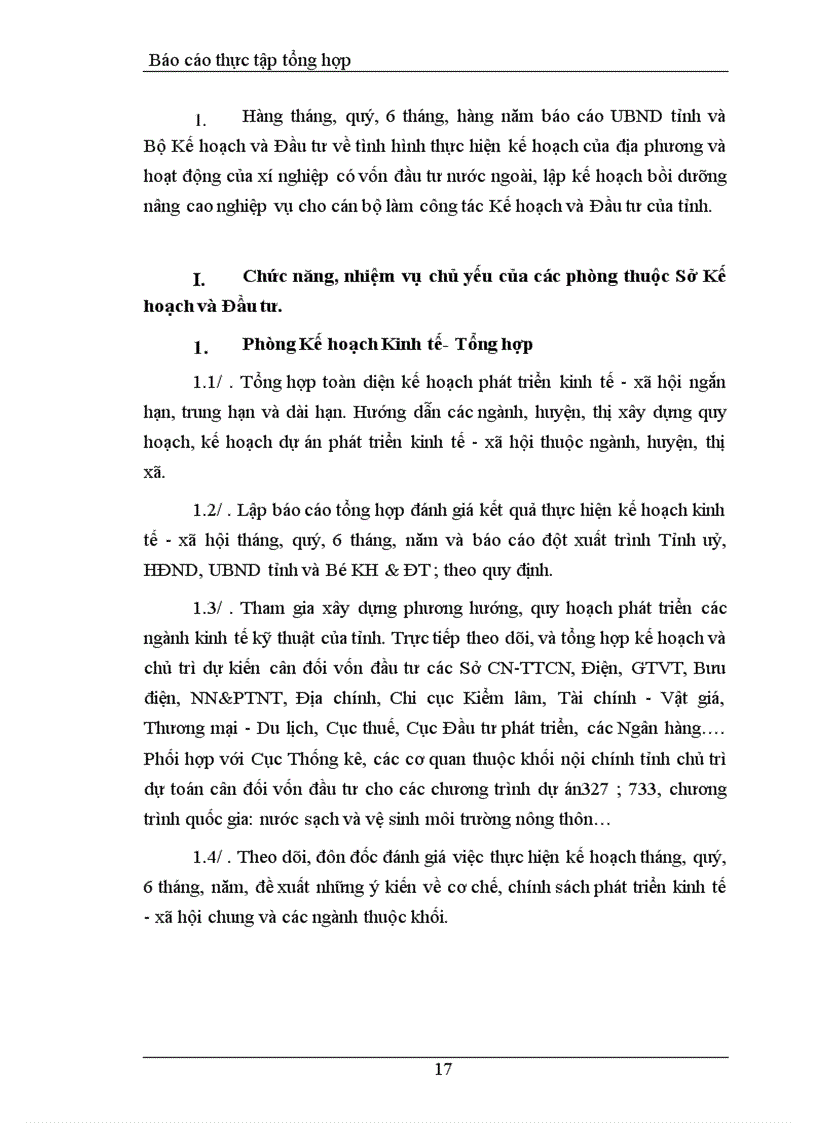 image for page Báo cáo thực tập tại Sở Kế hoạch và Đầu tư tỉnh Bắc Ninh