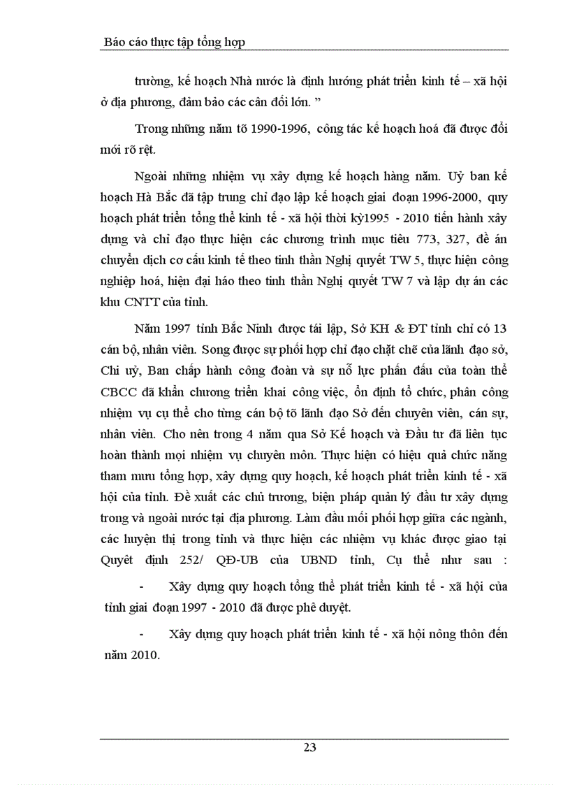 image for page Báo cáo thực tập tại Sở Kế hoạch và Đầu tư tỉnh Bắc Ninh