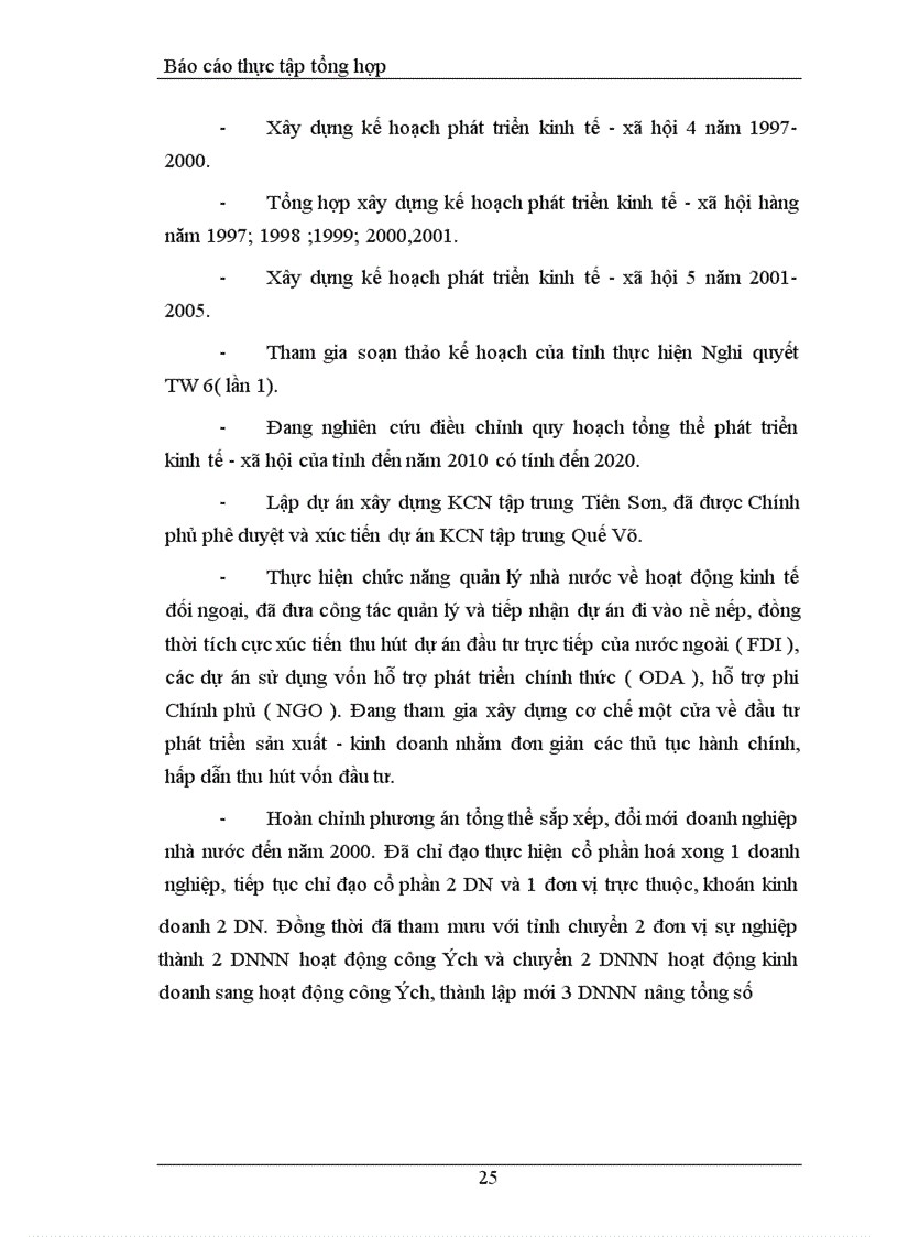 image for page Báo cáo thực tập tại Sở Kế hoạch và Đầu tư tỉnh Bắc Ninh