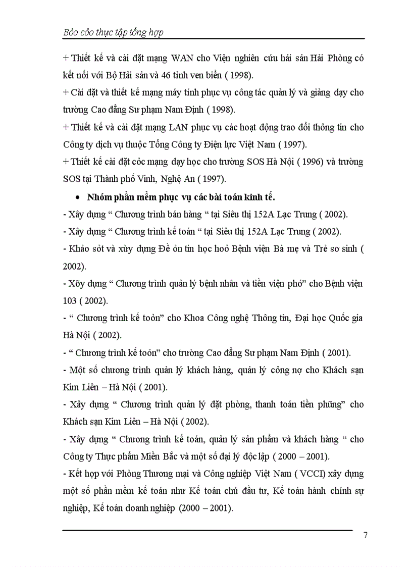 image for page Báo cáo thực tập tại Công ty Cổ Phần Tin học Tân Dân.