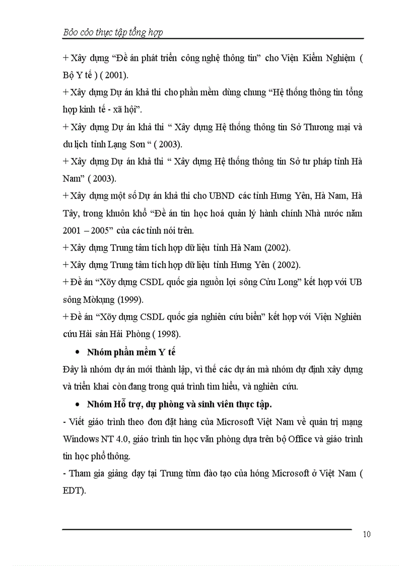 image for page Báo cáo thực tập tại Công ty Cổ Phần Tin học Tân Dân.