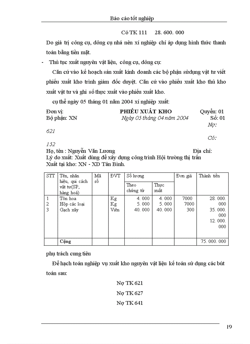 image for page Báo cáo tốt nghiệp tại Xí nghiệp xây dựng Tân Bình