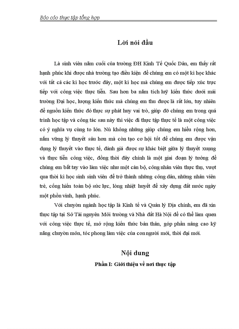 image for page Báo cáo thực tập tổng hợp tại Sở Tài nguyên Môi trường và Nhà đất Hà Nội